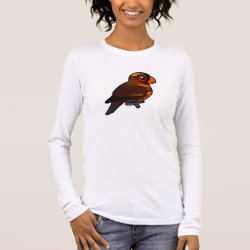 Customizable Dusky Lory Women's Basic Long Sleeve T-Shirt