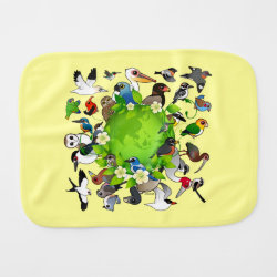 Birdorable Earth Day Burp Cloth