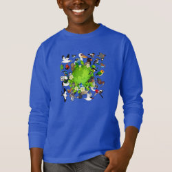 Birdorable Earth Day Girl's Basic Zip Hoodie