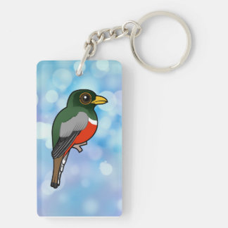 Birdorable Elegant Trogon Keychain