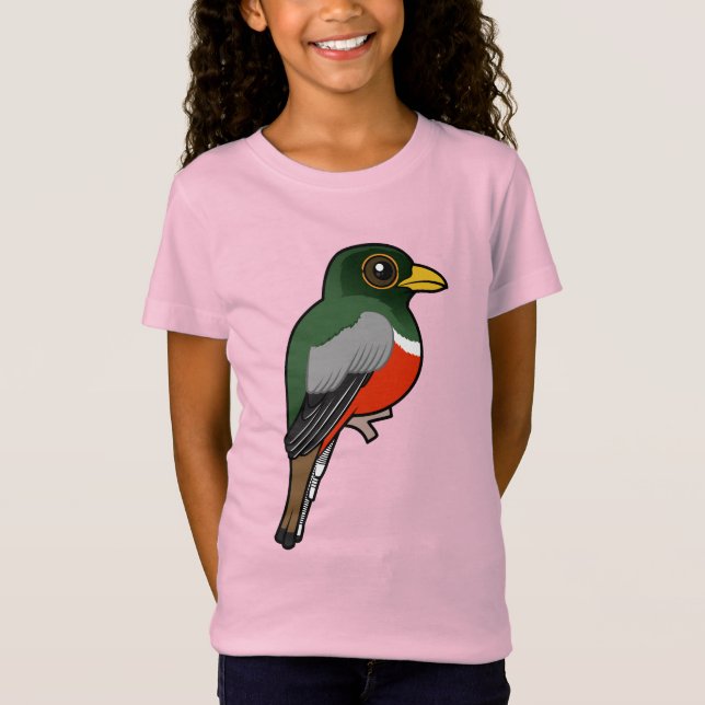 Birdorable Elegant Trogon T-Shirt (Front)