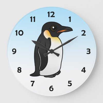 Birdorable Emperor Penguin Large Clock