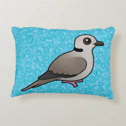 Eurasian Collared Dove Brushed Polyester Accent Pillow