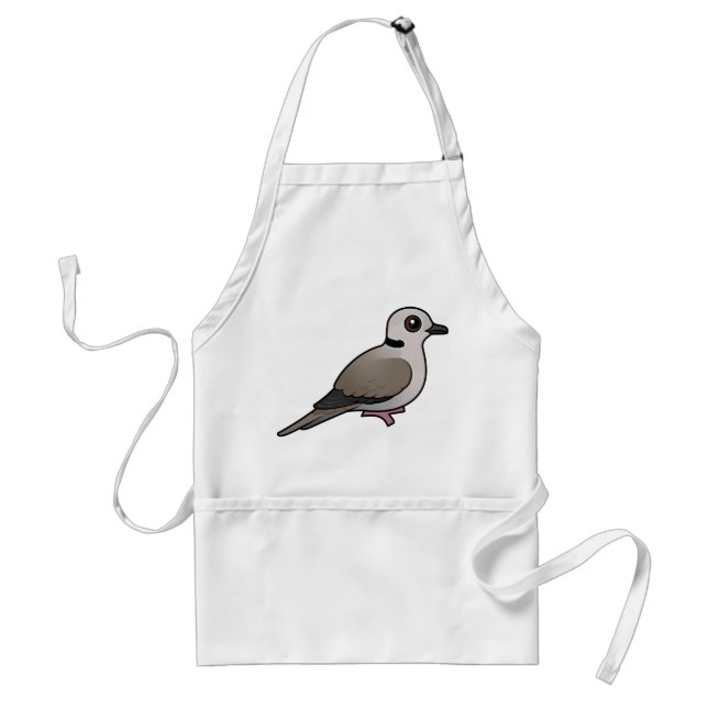 Birdorable Eurasian Collared Dove Adult Apron (Front)