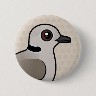 Birdorable Eurasian Collared Dove Pinback Button