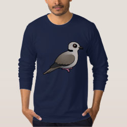 Eurasian Collared Dove Men's American Apparel Fine Jersey Long Sleeve T-Shirt