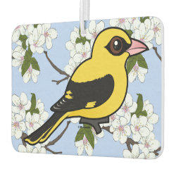 Eurasian Golden Oriole Landscape Rectangle Air Freshener