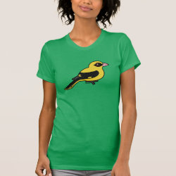 Eurasian Golden Oriole Women's American Apparel Fine Jersey Short Sleeve T-Shirt
