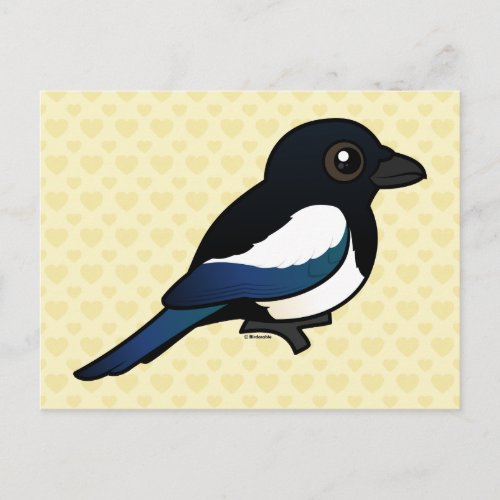 Birdorable Eurasian Magpie Postcard