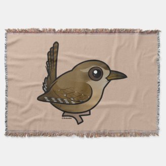 Eurasian Wren Throw Blanket