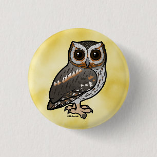 Birdorable Flammulated Owl Button