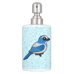 Florida Scrub-Jay Toothbrush Holder and Soap Dispenser Set