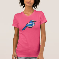 Florida Scrub-Jay Women's American Apparel Fine Jersey Short Sleeve T-Shirt