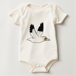 Flying Northern Gannet Infant Organic Creeper