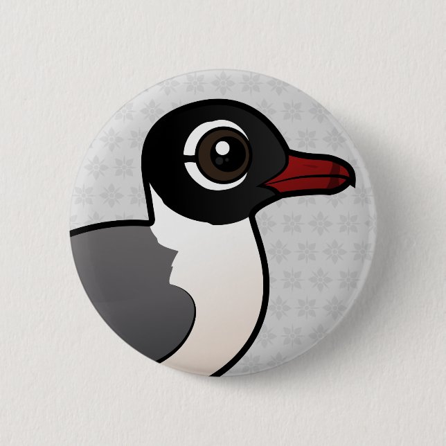 Birdorable Franklin's Gull Pinback Button (Front)