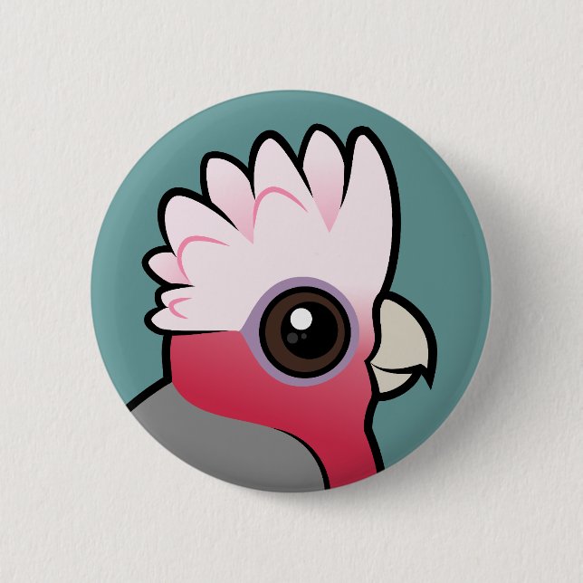 Birdorable Galah Button (Front)