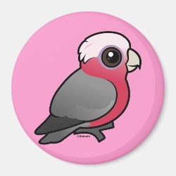 Birdorable Galah (crest down) Round Magnet
