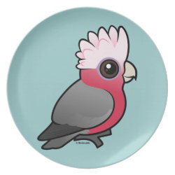 Birdorable Galah (crest up) Plate