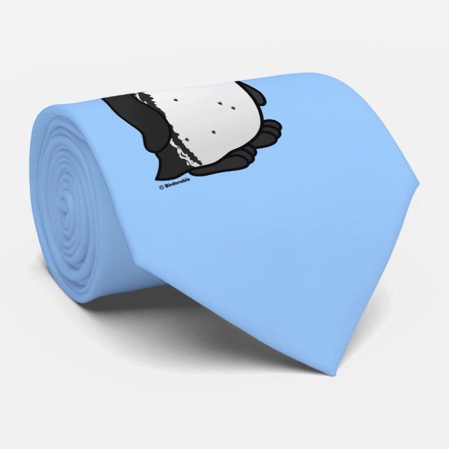 Birdorable Galapagos Penguin Neck Tie (Rolled)