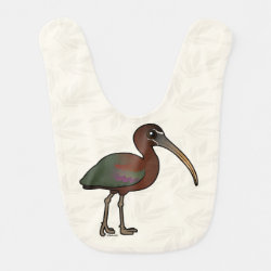 Glossy Ibis Baby Bib