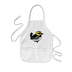 Golden-cheeked Warbler Kid's Apron