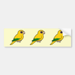 Birdorable Golden Parakeet Bumper Sticker