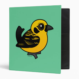 Birdorable Golden Tanager 3 Ring Binder