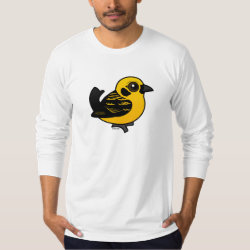 Golden Tanager Men's American Apparel Fine Jersey Long Sleeve T-Shirt
