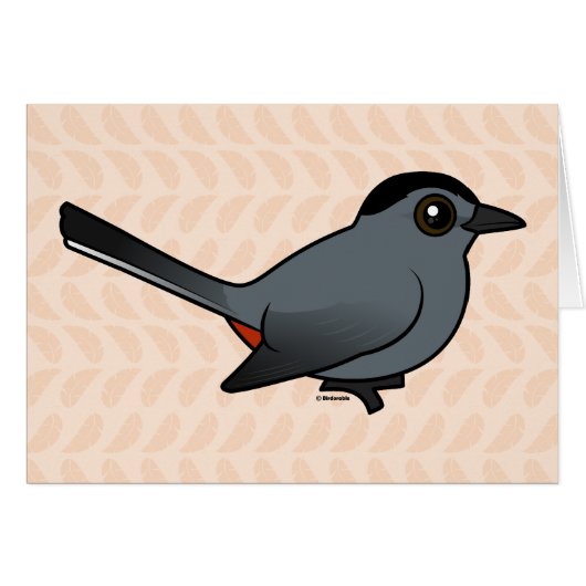 Birdorable Gray Catbird Cards (Front Horizontal)