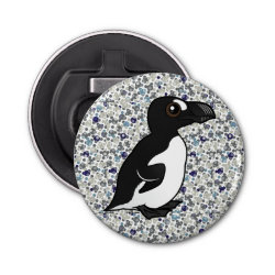 Great Auk Button Bottle Opener