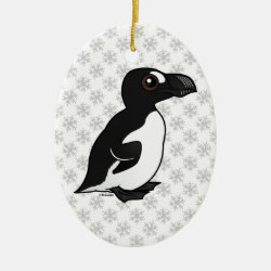 Great Auk Oval Ornament