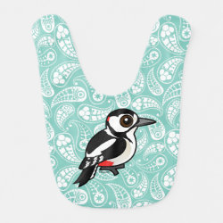 Great Spotted Woodpecker Baby Bib