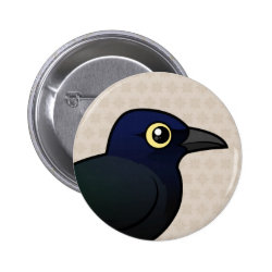 Great-tailed Grackle Round Button