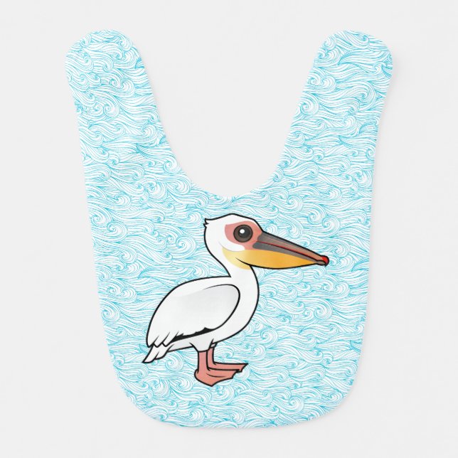 Birdorable Great White Pelican Bib (Front)