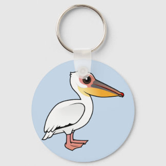 Birdorable Great White Pelican Keychain
