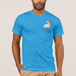 Great White Pelican Men's Basic American Apparel T-Shirt