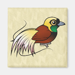 Greater Bird-of-paradise Square Magnet