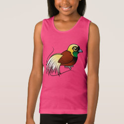 Greater Bird-of-paradise Girls' Fine Jersey Tank Top