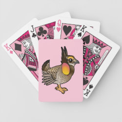 Cute Greater Prairie-Chicken Playing Cards