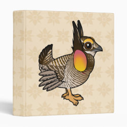 Cute Greater Prairie-Chicken Avery Signature Binder 8.5x11