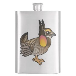 Cute Greater Prairie-Chicken Stainless Steel Flask