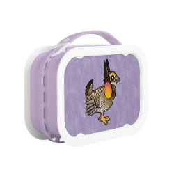 Cute Greater Prairie-Chicken Purple yubo Lunch Box