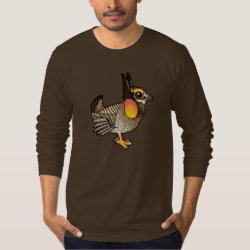 Cute Greater Prairie-Chicken Men's American Apparel Fine Jersey Long Sleeve T-Shirt
