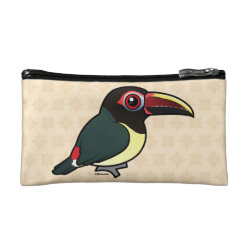 Green Aracari Small Cosmetic Bag
