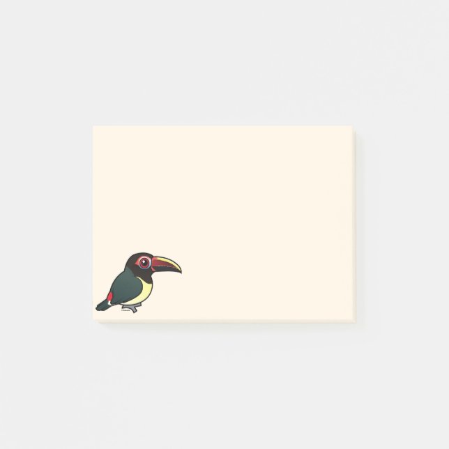 Birdorable Green Aracari Post-it Notes (Front)