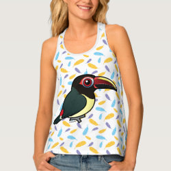 Green Aracari Women's All-Over Print Racerback Tank Top