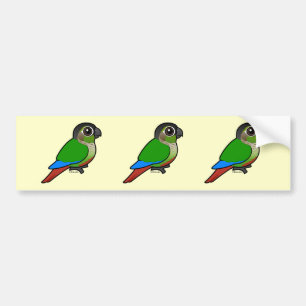 Birdorable Green-cheeked Conure Bumper Sticker