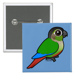 Green-cheeked Conure Square Button