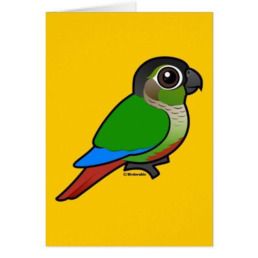 Birdorable Green-cheeked Conure Cards (Front)