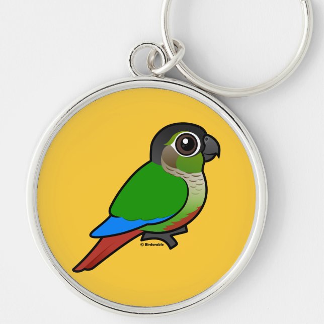 Birdorable Green-cheeked Conure Keychain (Front)